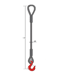 Строп канатный одноветвевой 1СК