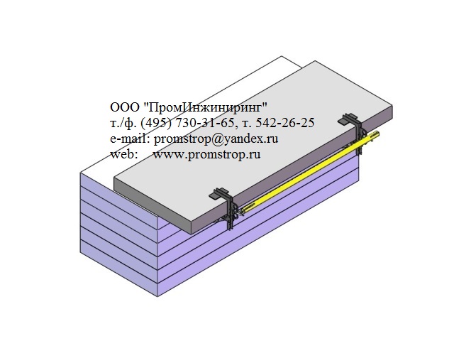 Монтаж стеновых сэндвич панелей траверсой с двумя захватами ЗС1-30-270