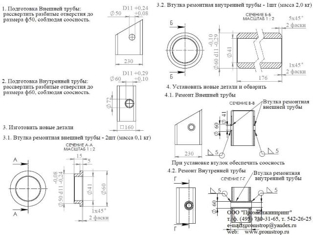 Технологическая карта ремонта захвата